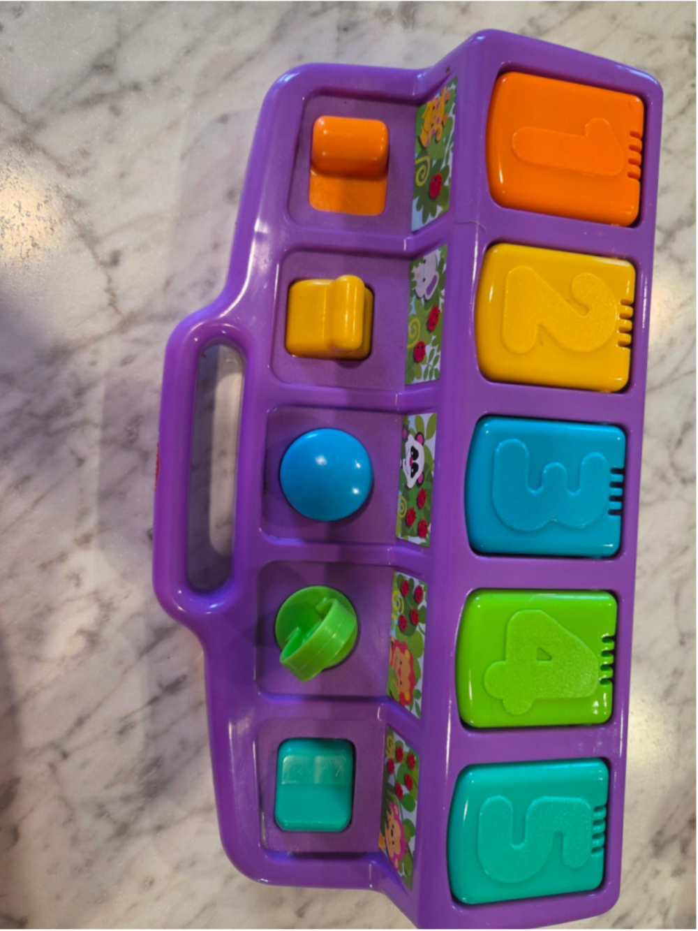 Playskool Baby Learning Toy Pop-Up Activity Center Purple Multicolor